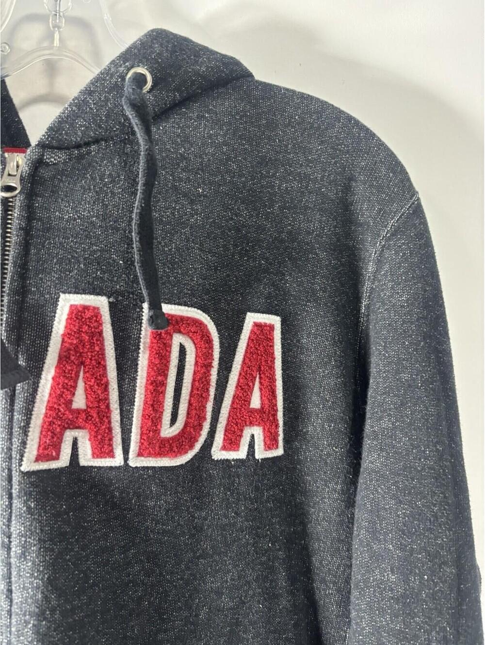 Hudsons Bay Canada Men's L Olympic Hoodie Sweatshirt Grey - Picture 3 of 14